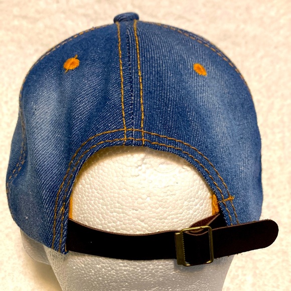 Blinged Lightly Distressed Baseball Cap - Picture 2 of 7
